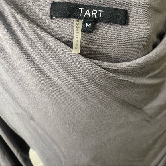 WOMENS M GRAY ONE SHOULDER DRESS - Picture 4 of 4